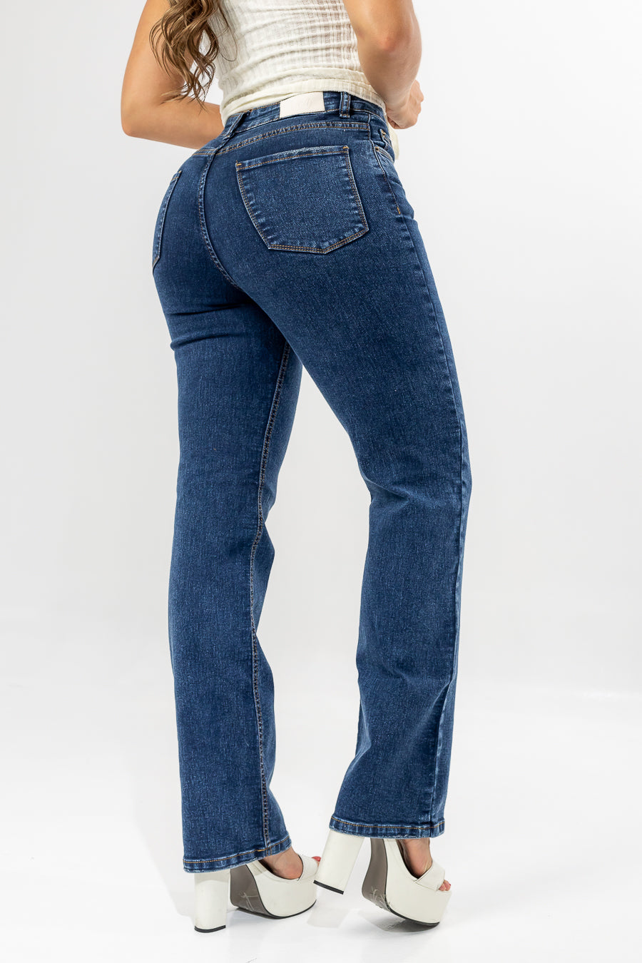 JEAN BOTA RECTA AZUL