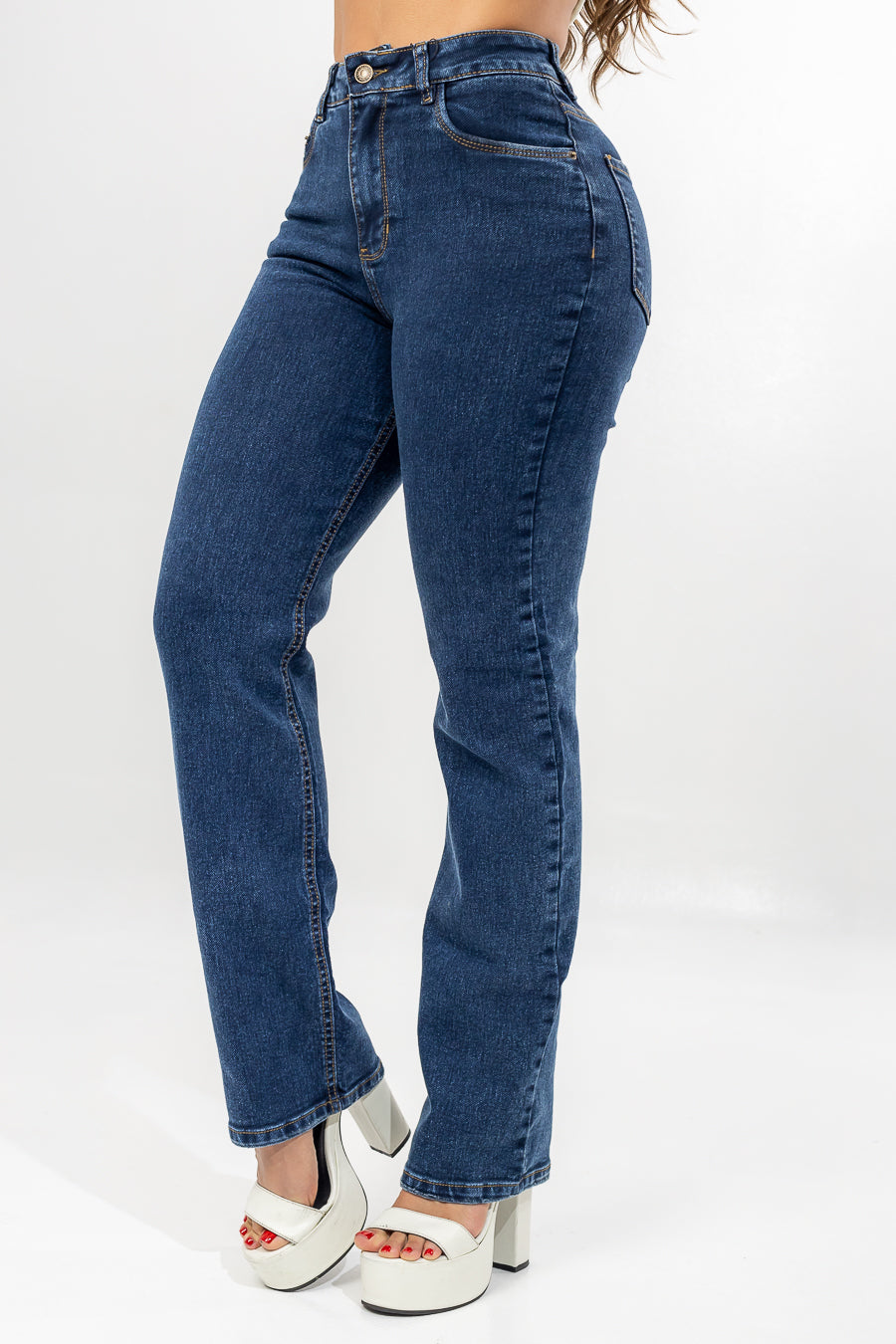 JEAN BOTA RECTA AZUL