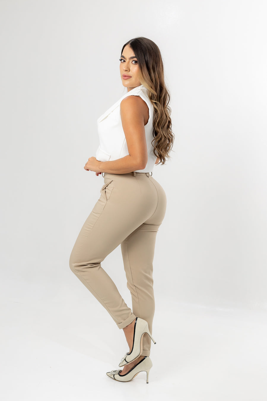 PANTALÓN CORREA ATLANTA BEIGE