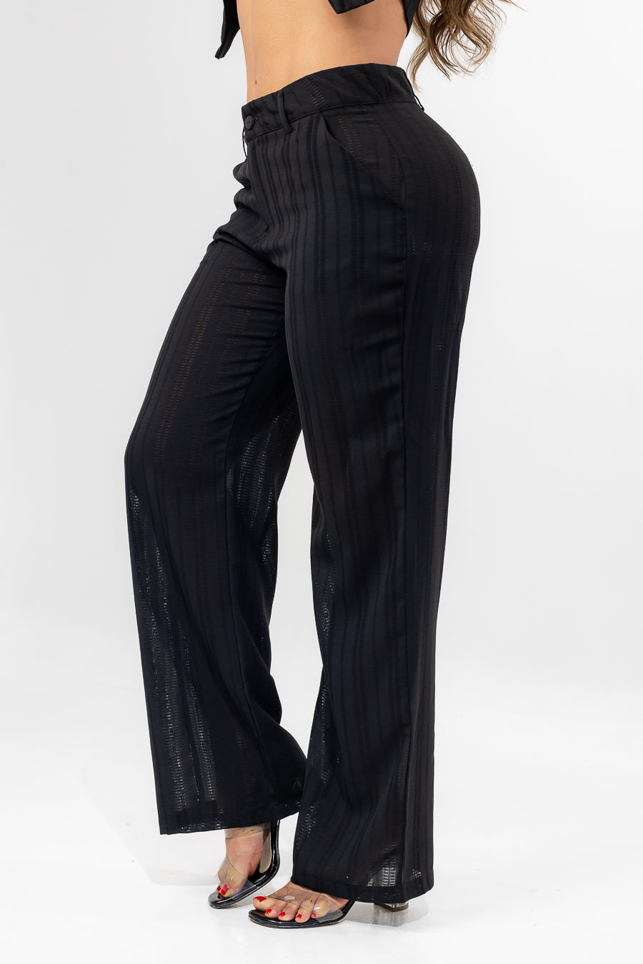 SET PANTALÓN Y BLUSA  BAKU NEGRO