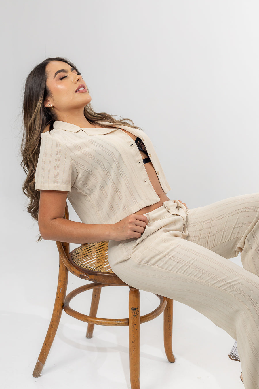 SET PANTALÓN Y BLUSA BAKU BEIGE