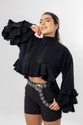 BLUSA BOHO ROMANTIC GABRIELA NEGRA