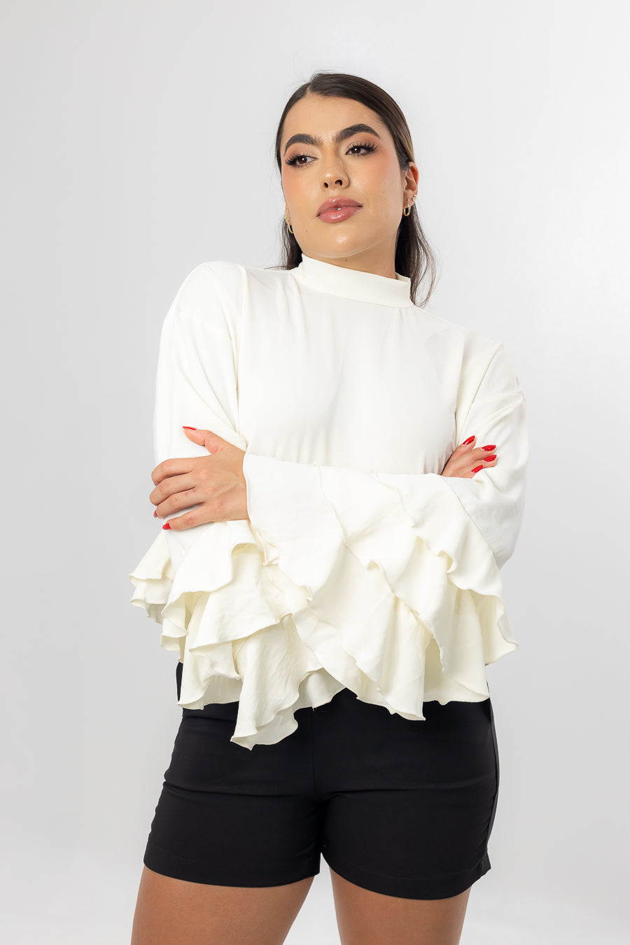 BLUSA BOHO ROMANTIC GABRIELA CREMA