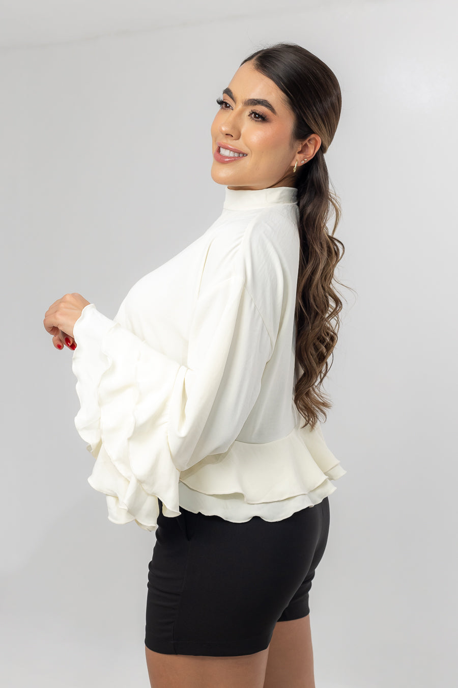 BLUSA BOHO ROMANTIC GABRIELA CREMA