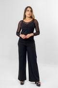 SET PANTALÓN Y BLUSA HINA NEGRO
