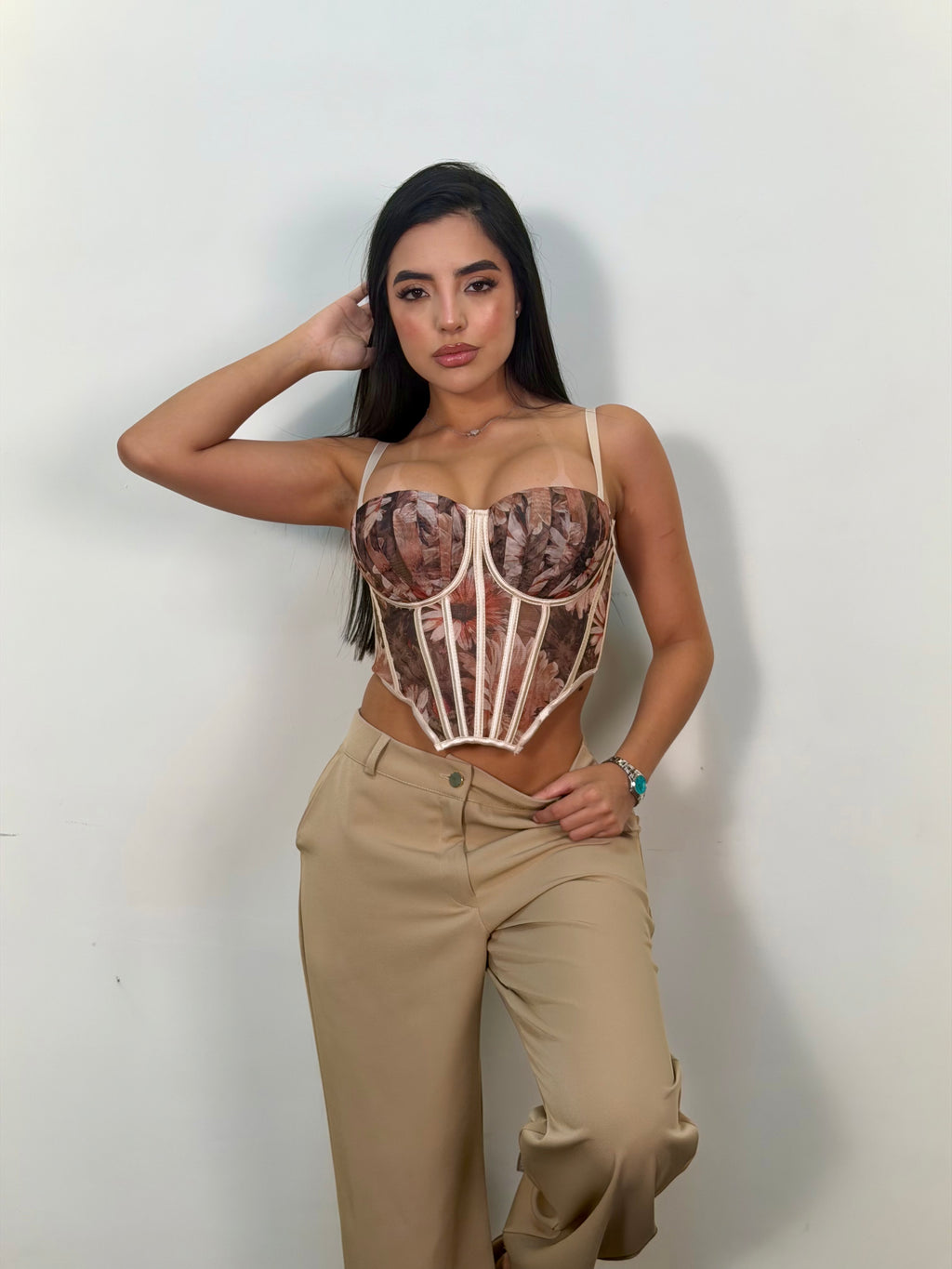 CORSET FLOWERS LEONOR